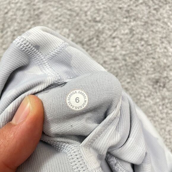 Lululemon Align Compression Biker Shorts Womens 6 Gray Camo Active Athletic Yoga - Picture 7 of 10